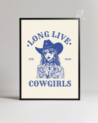 Goth Cowgirl Poster Tablosu