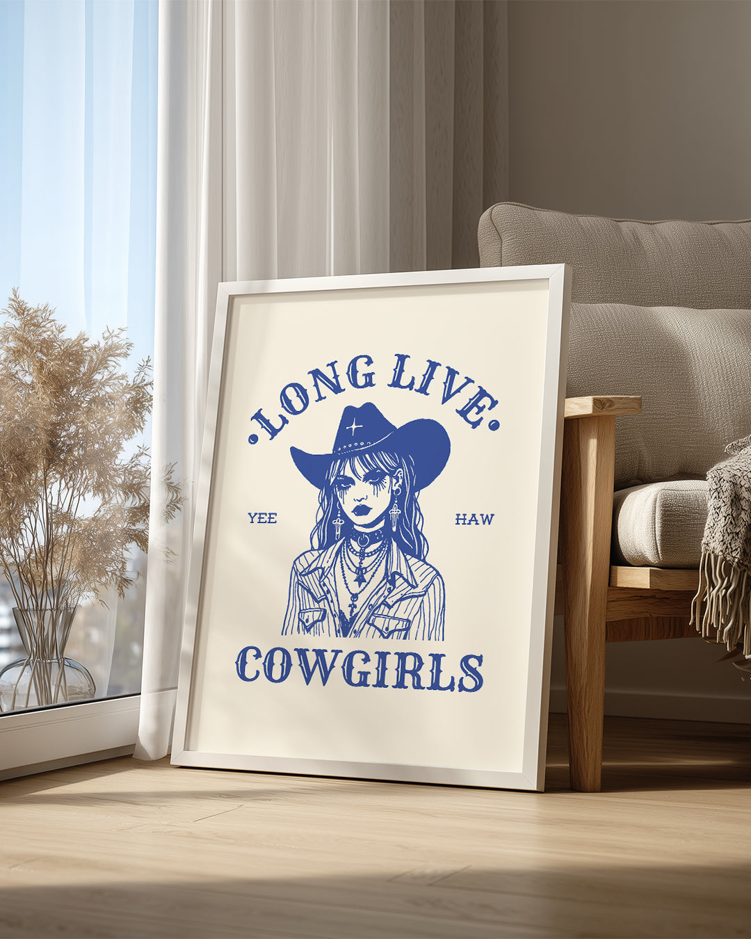 Goth Cowgirl Poster Tablosu
