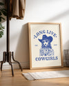Goth Cowgirl Poster Tablosu