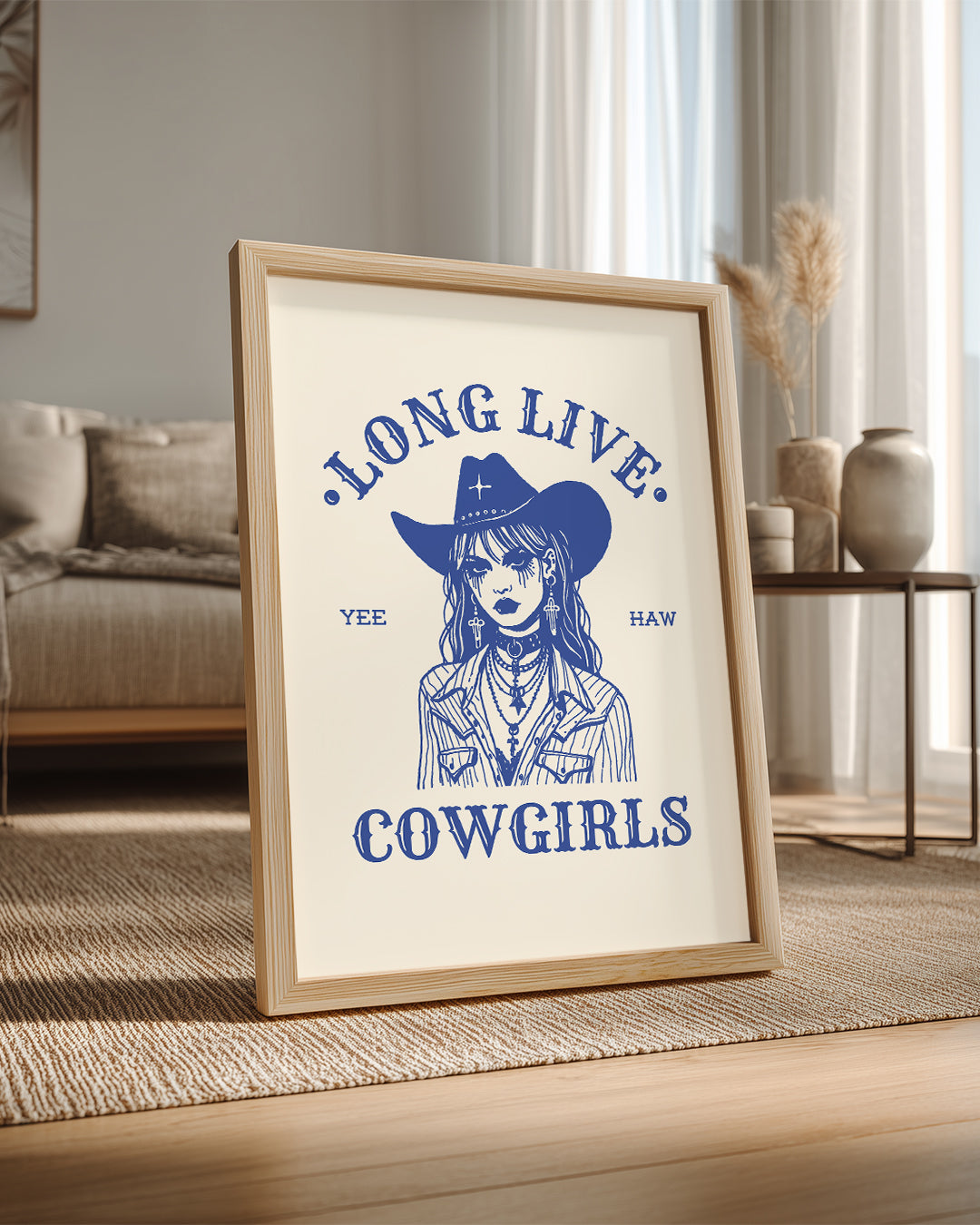 Goth Cowgirl Poster Tablosu