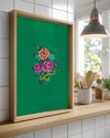 Green Bouquet Poster Tablosu