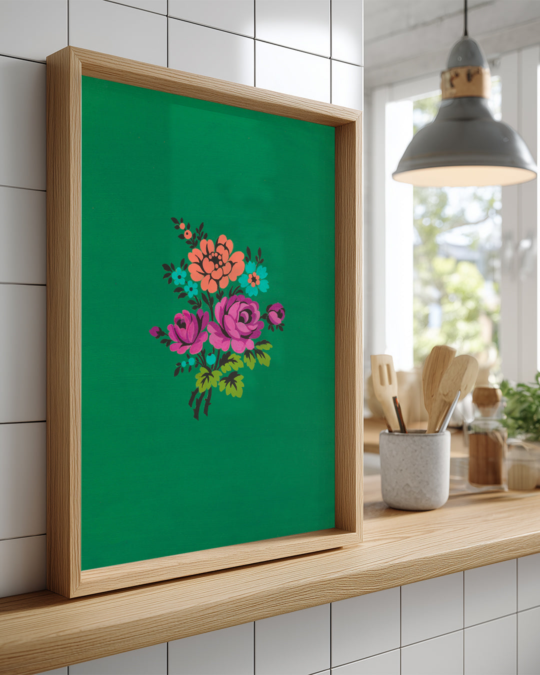 Green Bouquet Poster Tablosu