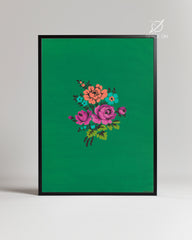 Green Bouquet Poster Tablosu