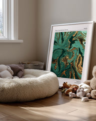 Green Marble Poster Tablosu