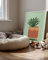 Green Pot Poster Tablosu