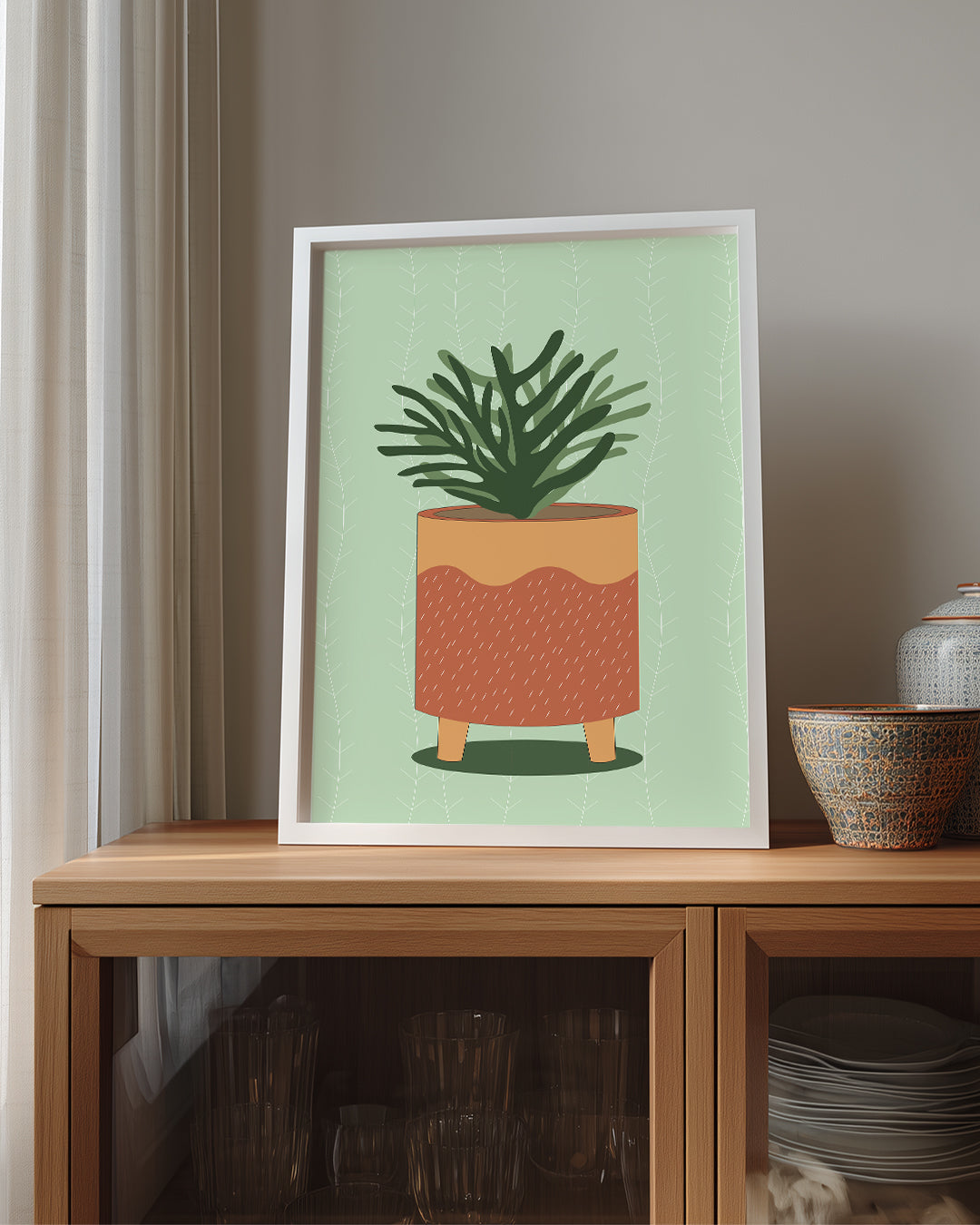 Green Pot Poster Tablosu