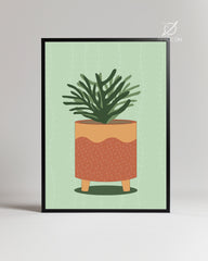 Green Pot Poster Tablosu