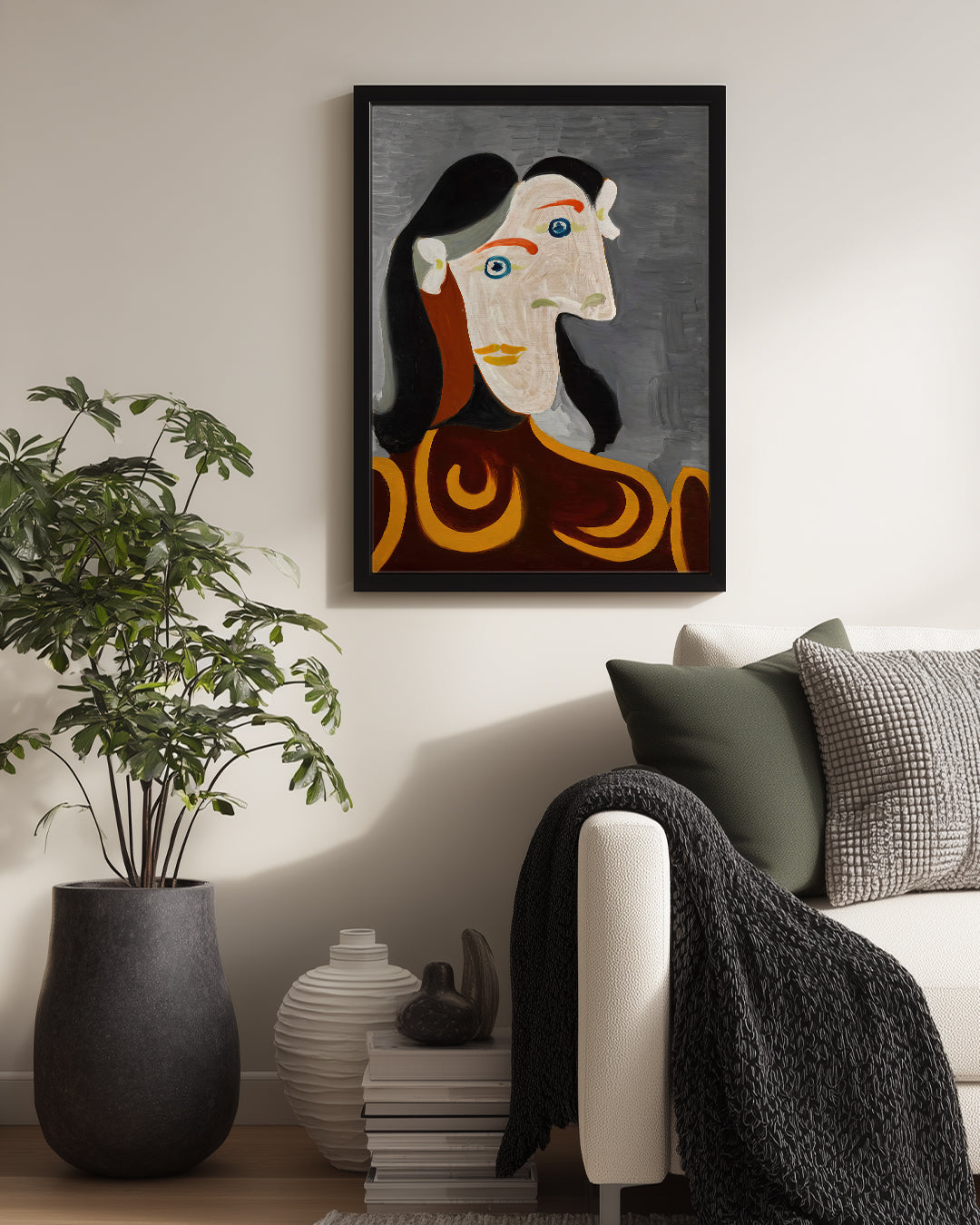 Grey Face Poster Tablosu