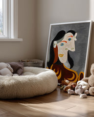 Grey Face Poster Tablosu