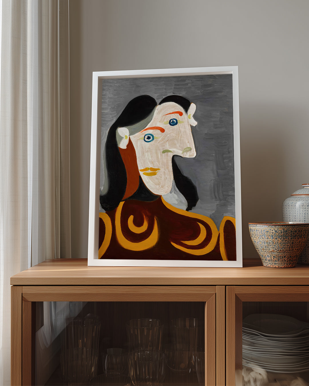 Grey Face Poster Tablosu