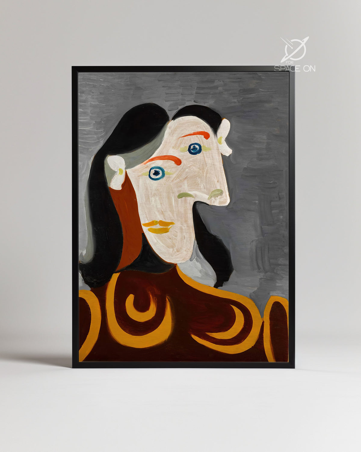 Grey Face Poster Tablosu