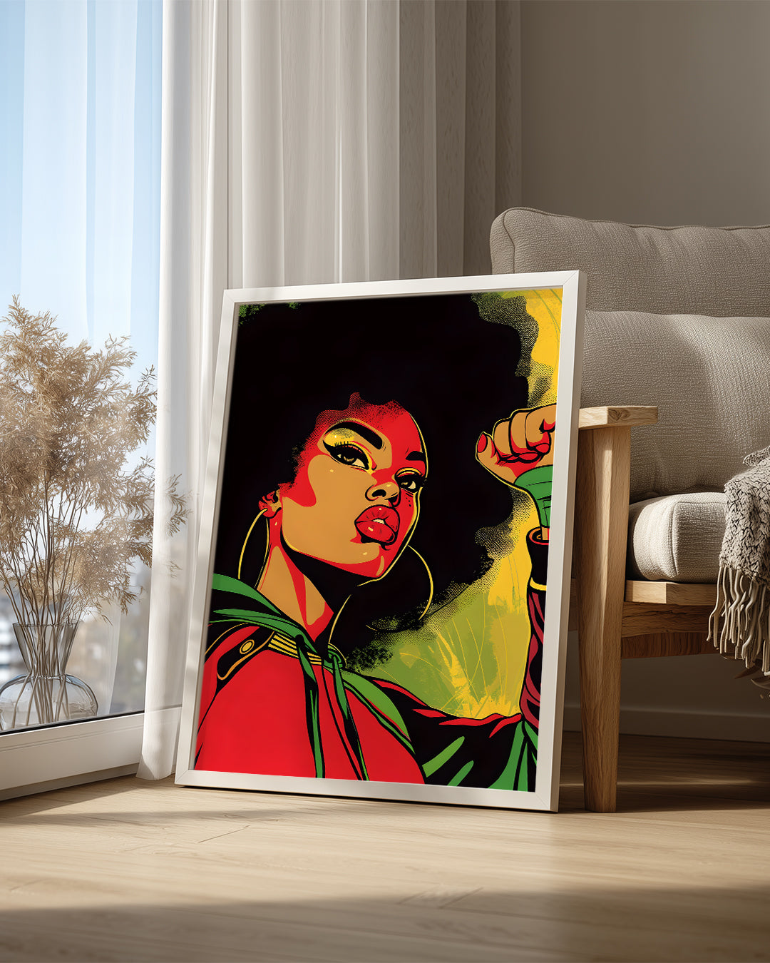 Güçlü Kadın Portresi - Afrika Sanatı Poster Tablosu