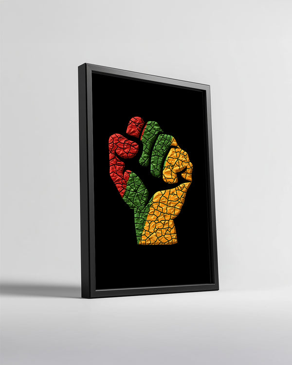 Güçlü Yumruk - Afrika Sanatı Poster Tablosu