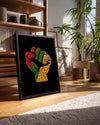 Güçlü Yumruk - Afrika Sanatı Poster Tablosu