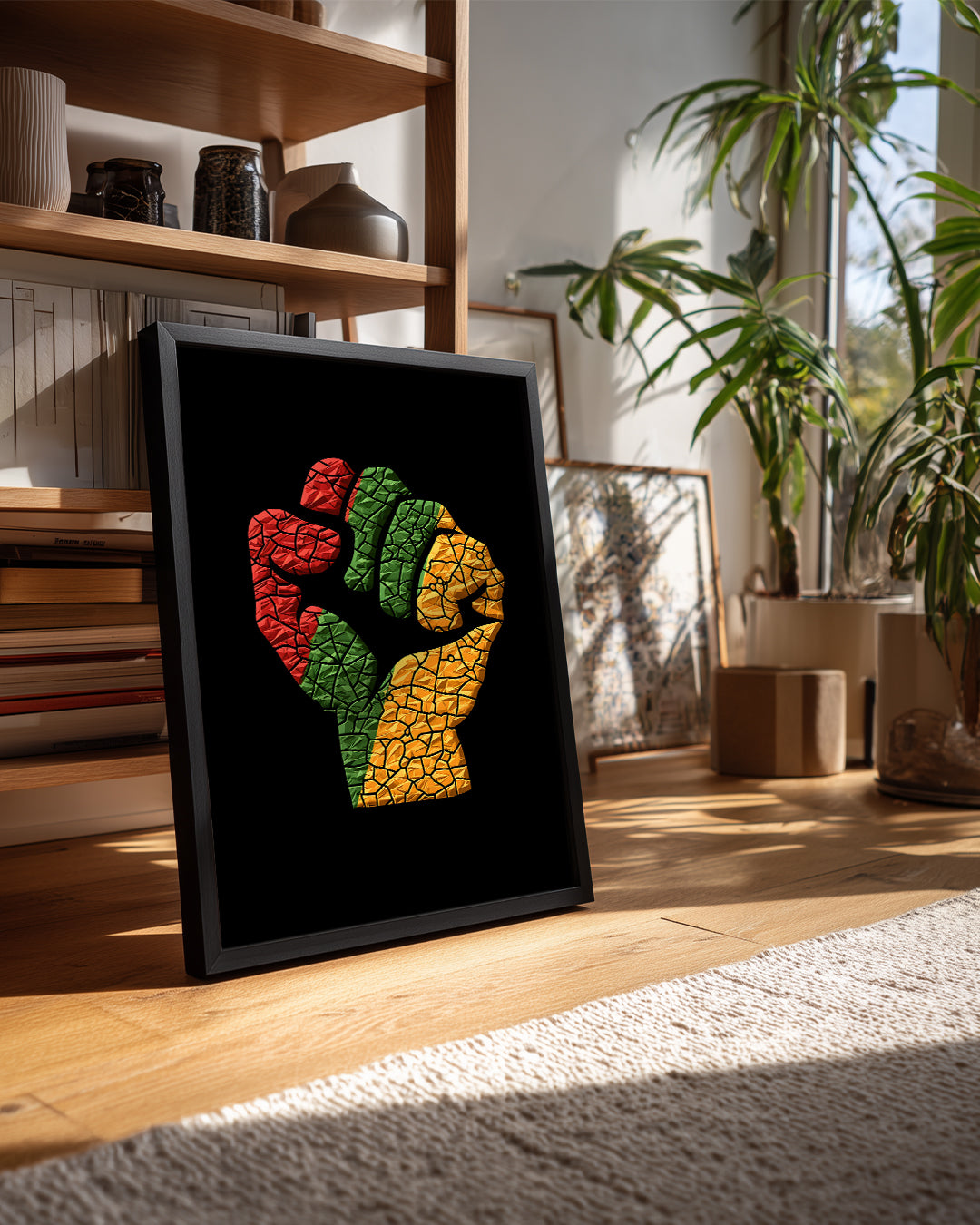 Güçlü Yumruk - Afrika Sanatı Poster Tablosu
