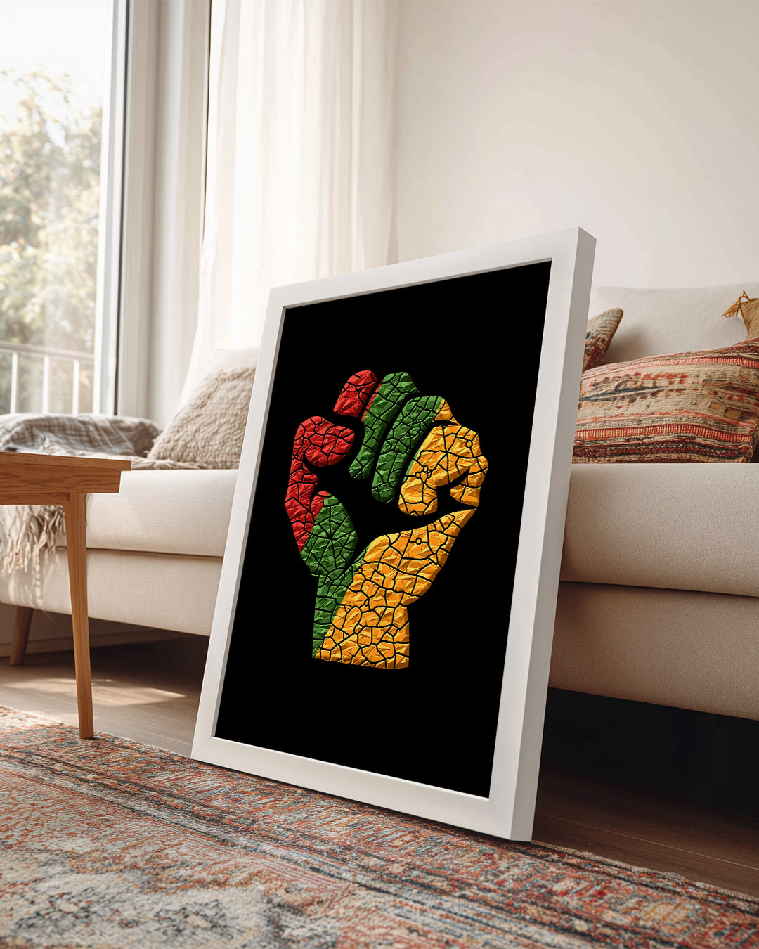 Güçlü Yumruk - Afrika Sanatı Poster Tablosu
