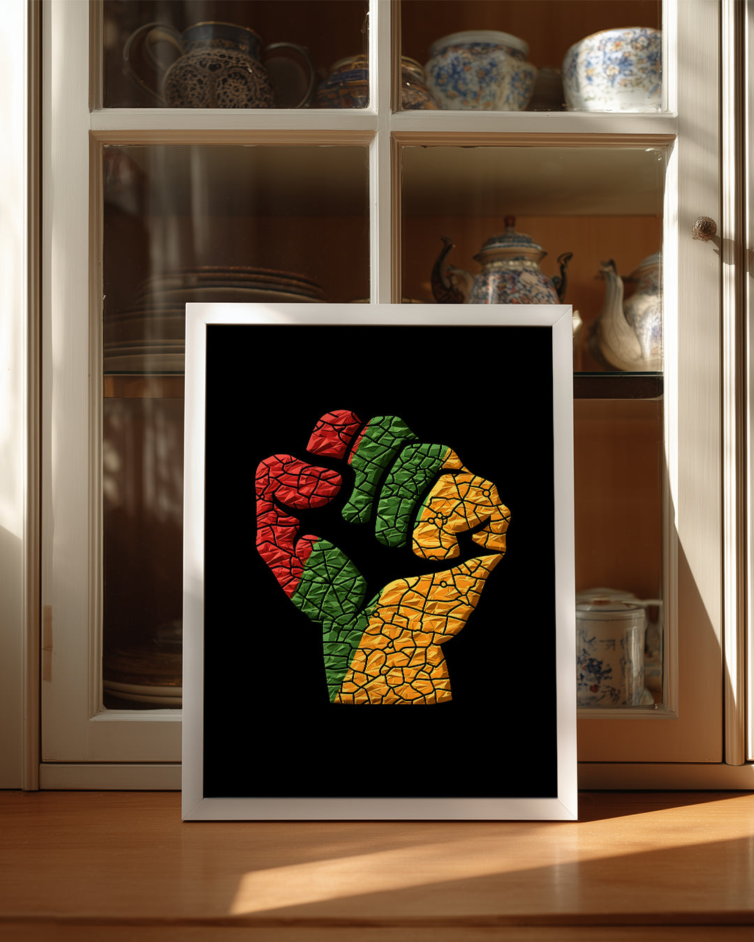 Güçlü Yumruk - Afrika Sanatı Poster Tablosu