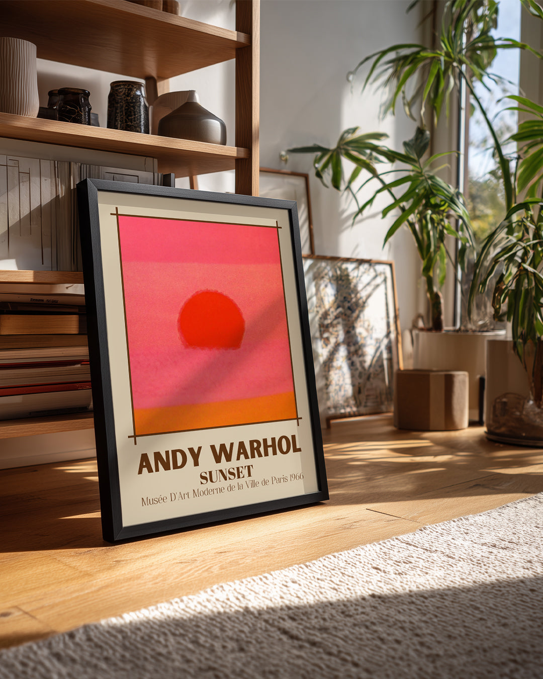 Güneş Aydınlatması - Soyut Renkli Manzara Çalışması Poster Tablosu