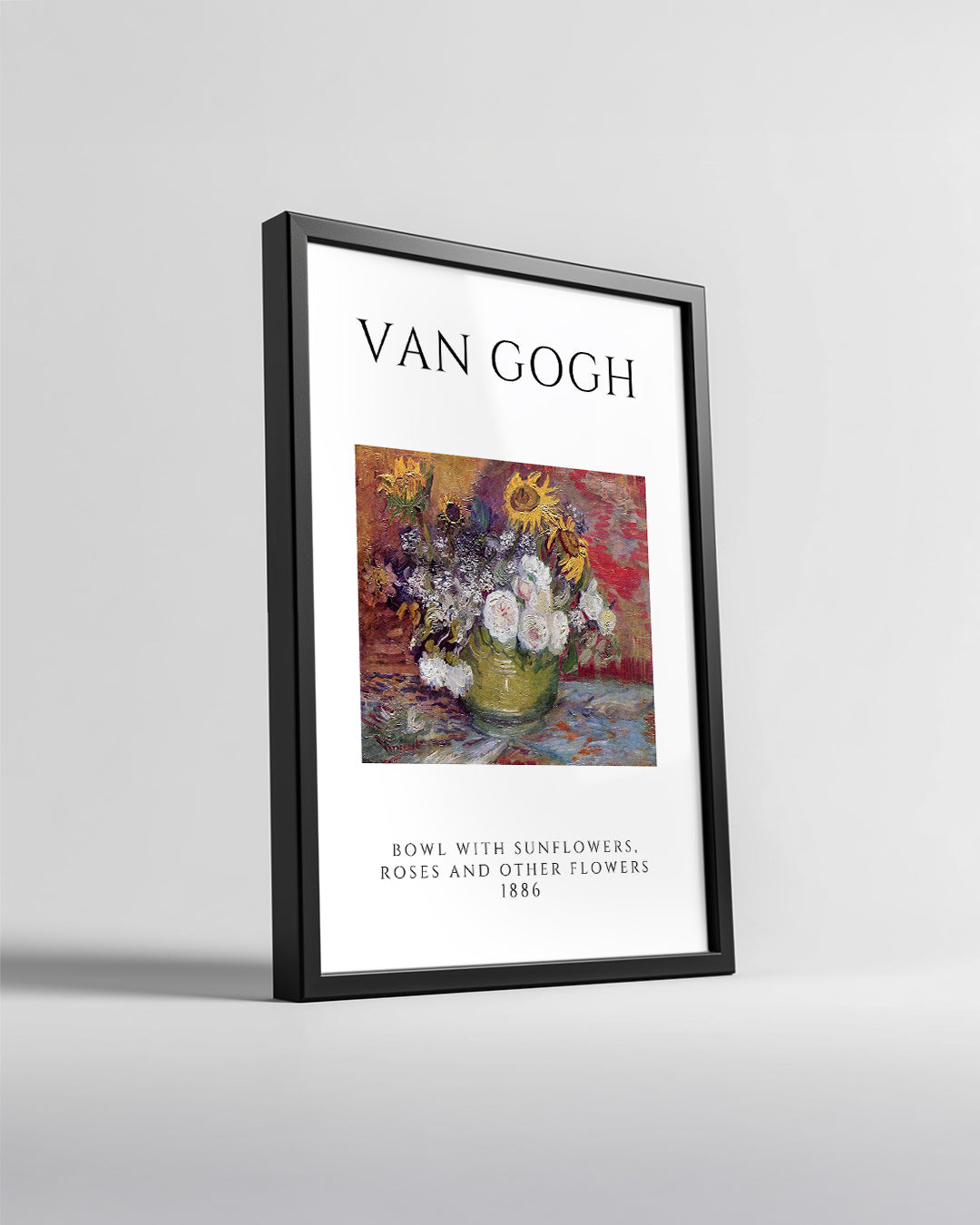 Güneş Çiçekleri Güller ve Diğer Çiçekler - Vincent van Gogh - 1886 Poster Tablosu
