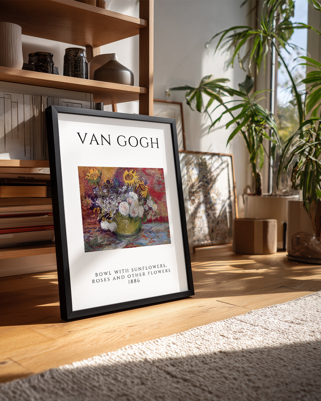 Güneş Çiçekleri Güller ve Diğer Çiçekler - Vincent van Gogh - 1886 Poster Tablosu