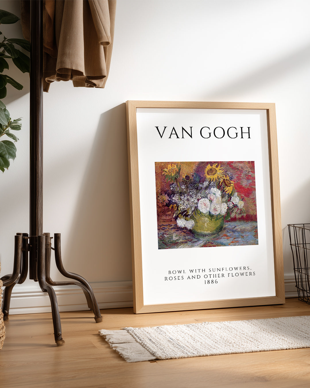 Güneş Çiçekleri Güller ve Diğer Çiçekler - Vincent van Gogh - 1886 Poster Tablosu