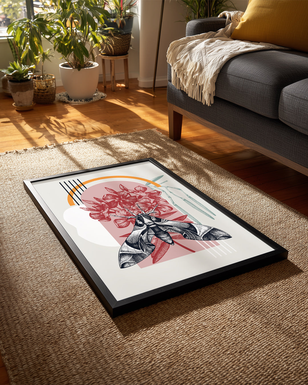 Güve - Büyük Kanat Deseni Poster Tablosu