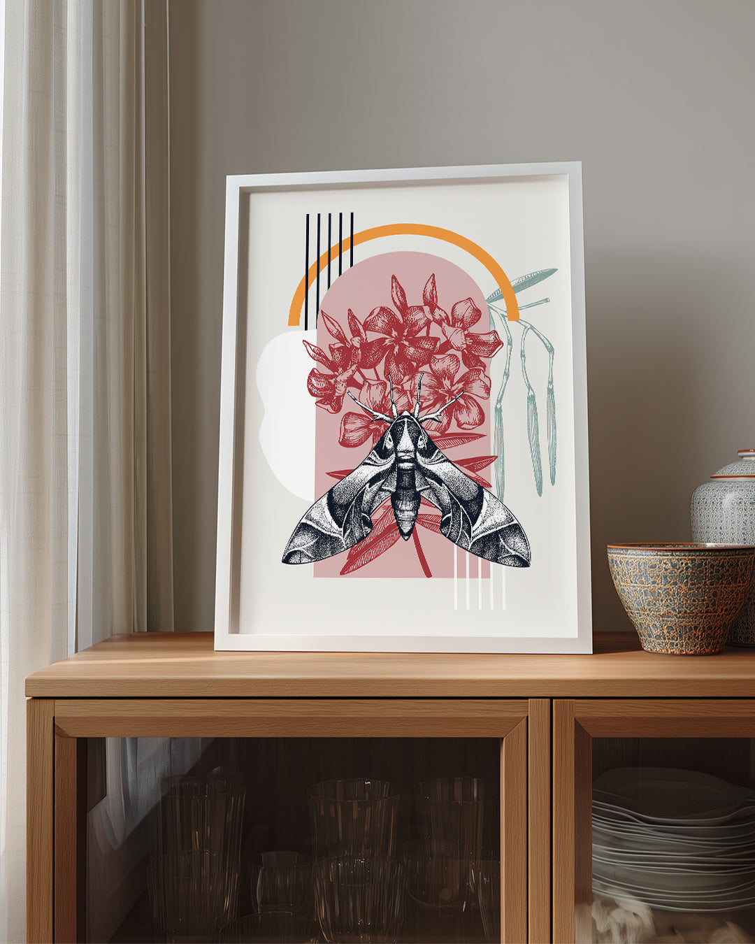 Güve - Büyük Kanat Deseni Poster Tablosu