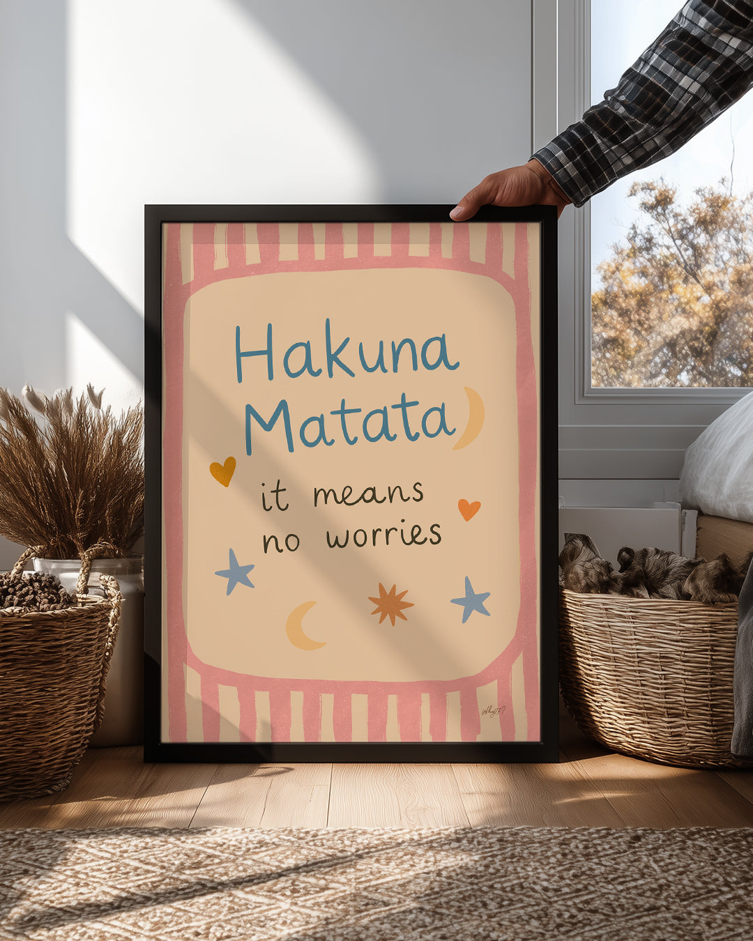 Hakuna Matata - Endişe Olmadan Yaşa Poster Tablosu