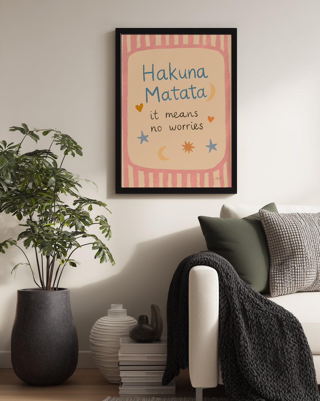 Hakuna Matata - Endişe Olmadan Yaşa Poster Tablosu