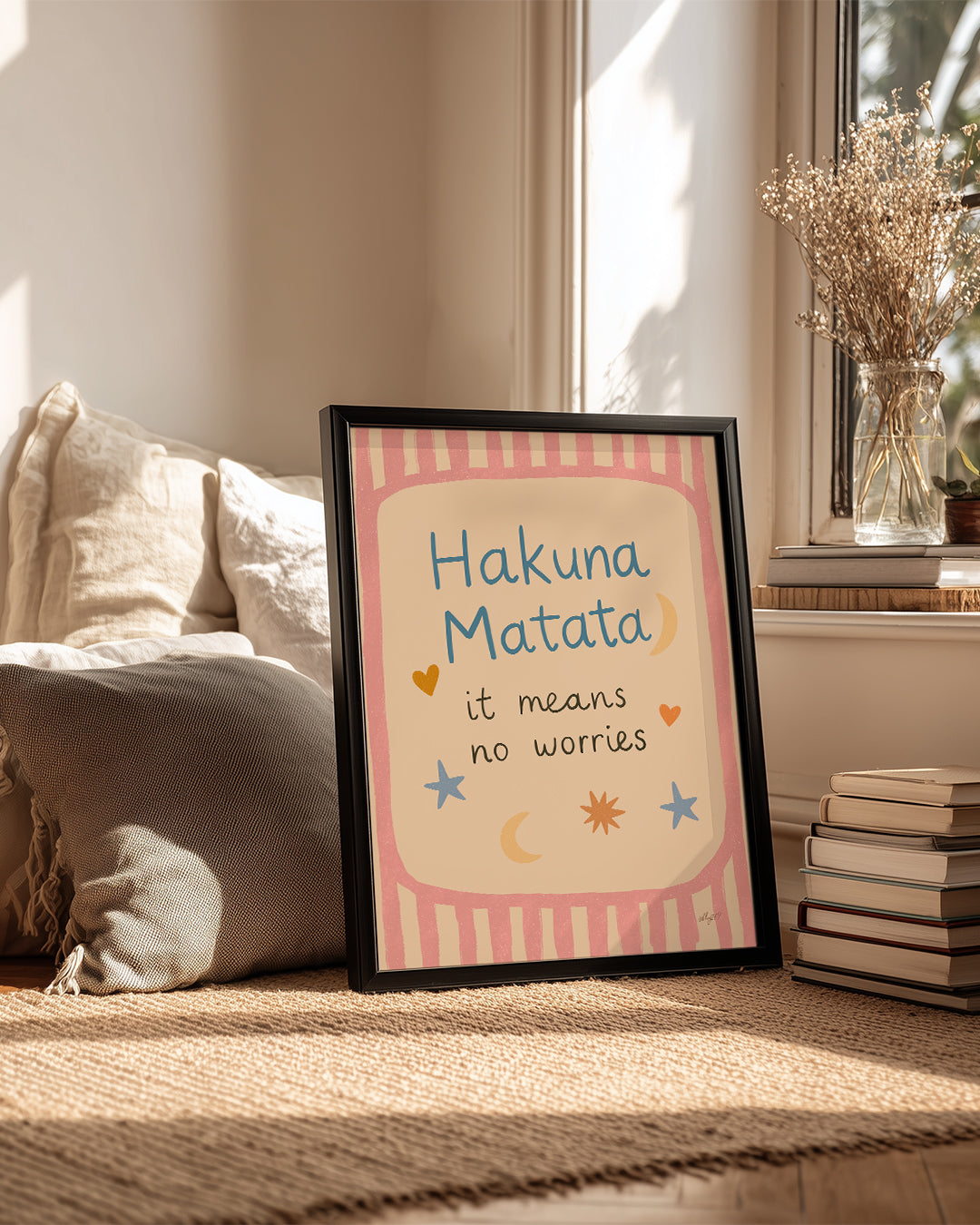 Hakuna Matata - Endişe Olmadan Yaşa Poster Tablosu