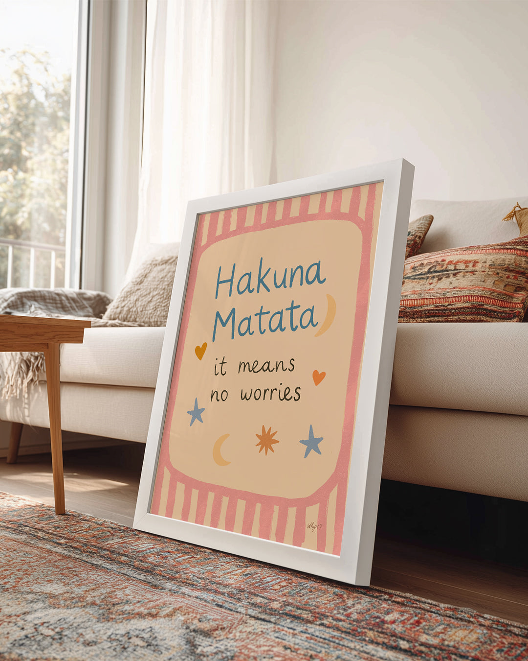 Hakuna Matata - Endişe Olmadan Yaşa Poster Tablosu