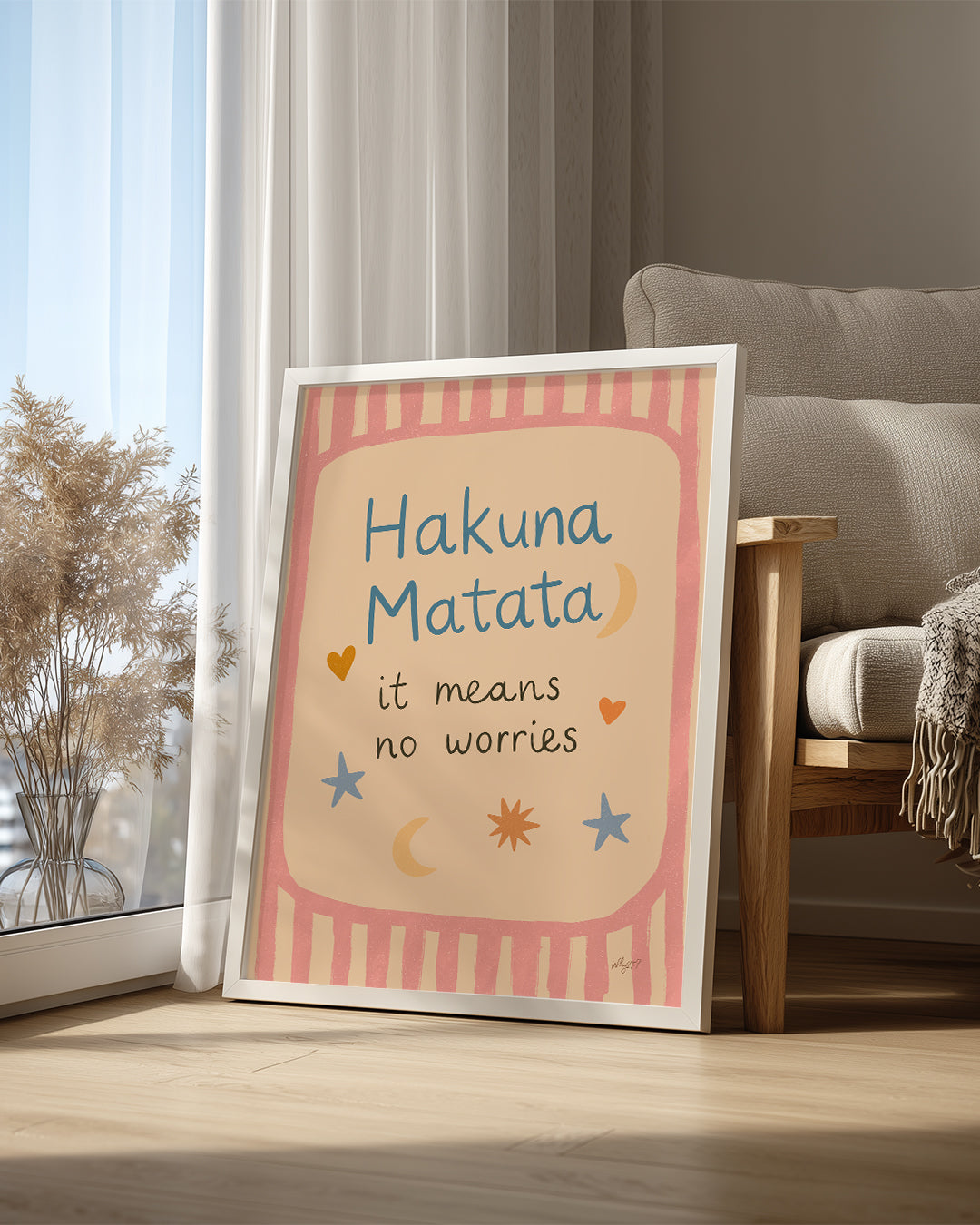 Hakuna Matata - Endişe Olmadan Yaşa Poster Tablosu