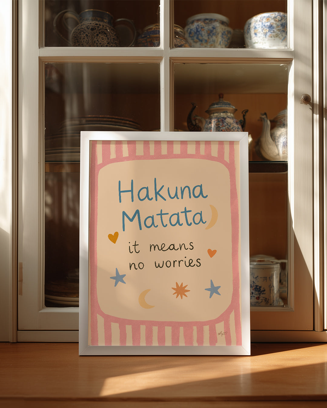 Hakuna Matata - Endişe Olmadan Yaşa Poster Tablosu