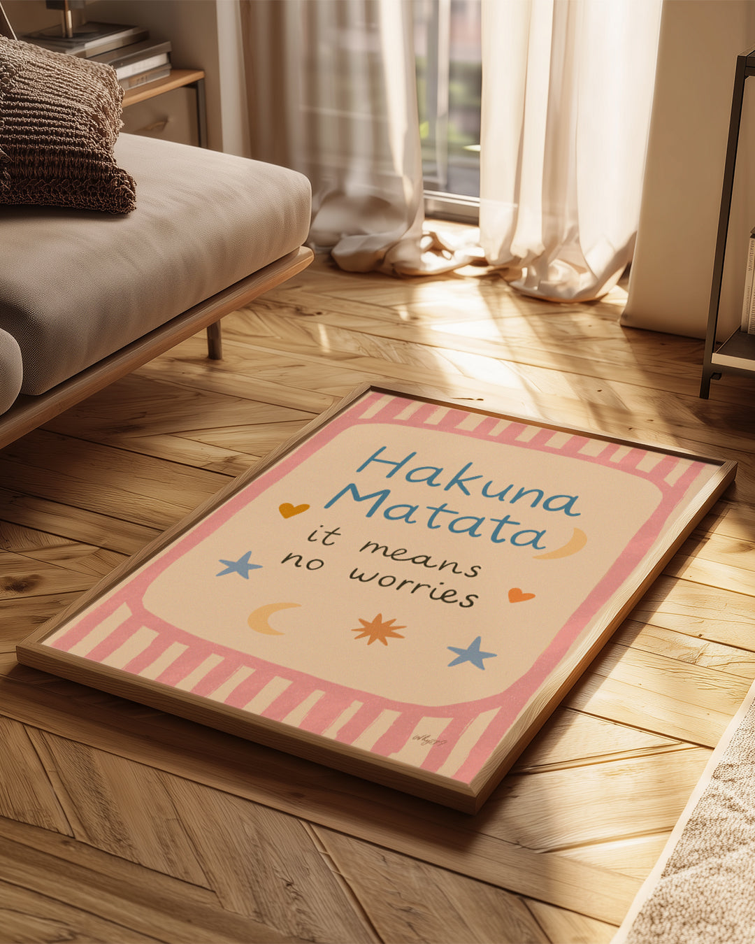 Hakuna Matata - Endişe Olmadan Yaşa Poster Tablosu