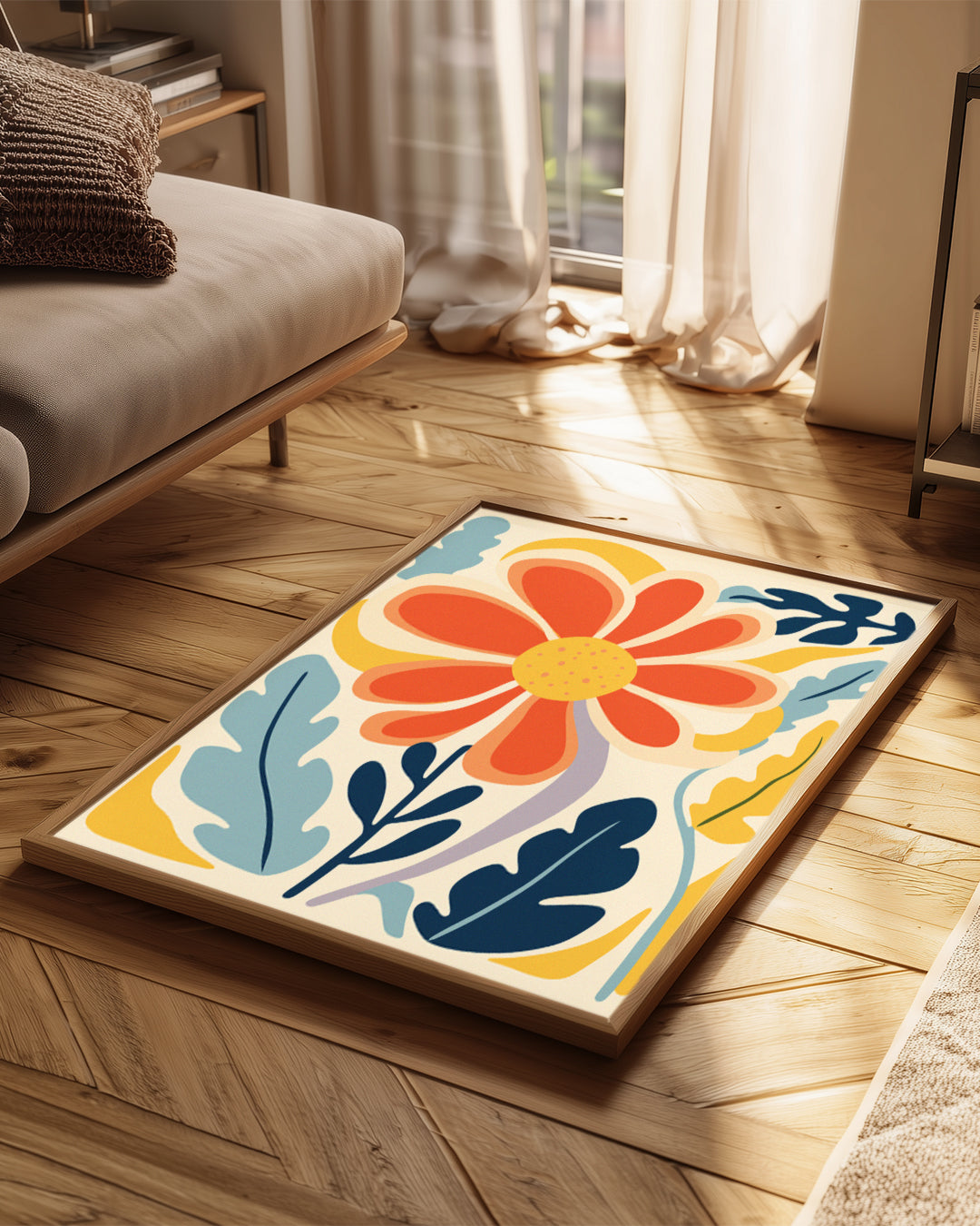 Halo Orange Poster Tablosu
