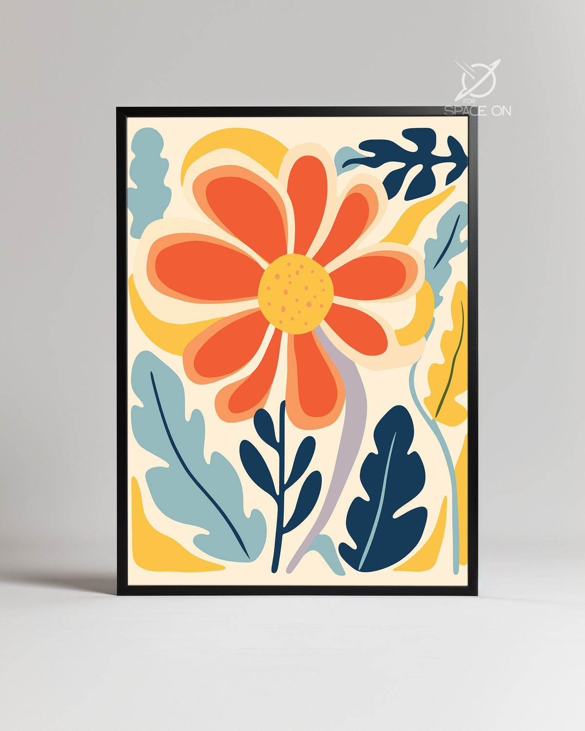 Halo Orange Poster Tablosu