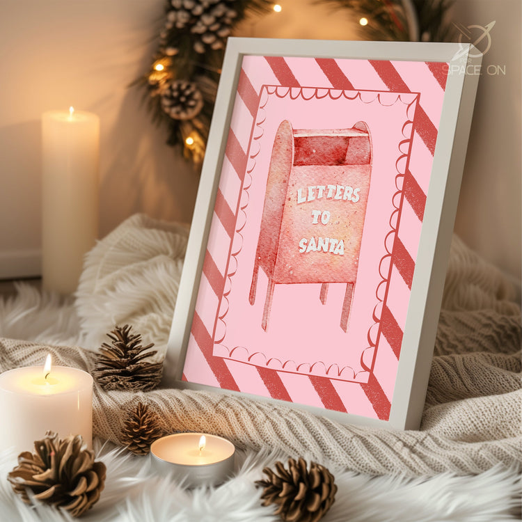 Happy Holidays Lettering Poster Tablosu