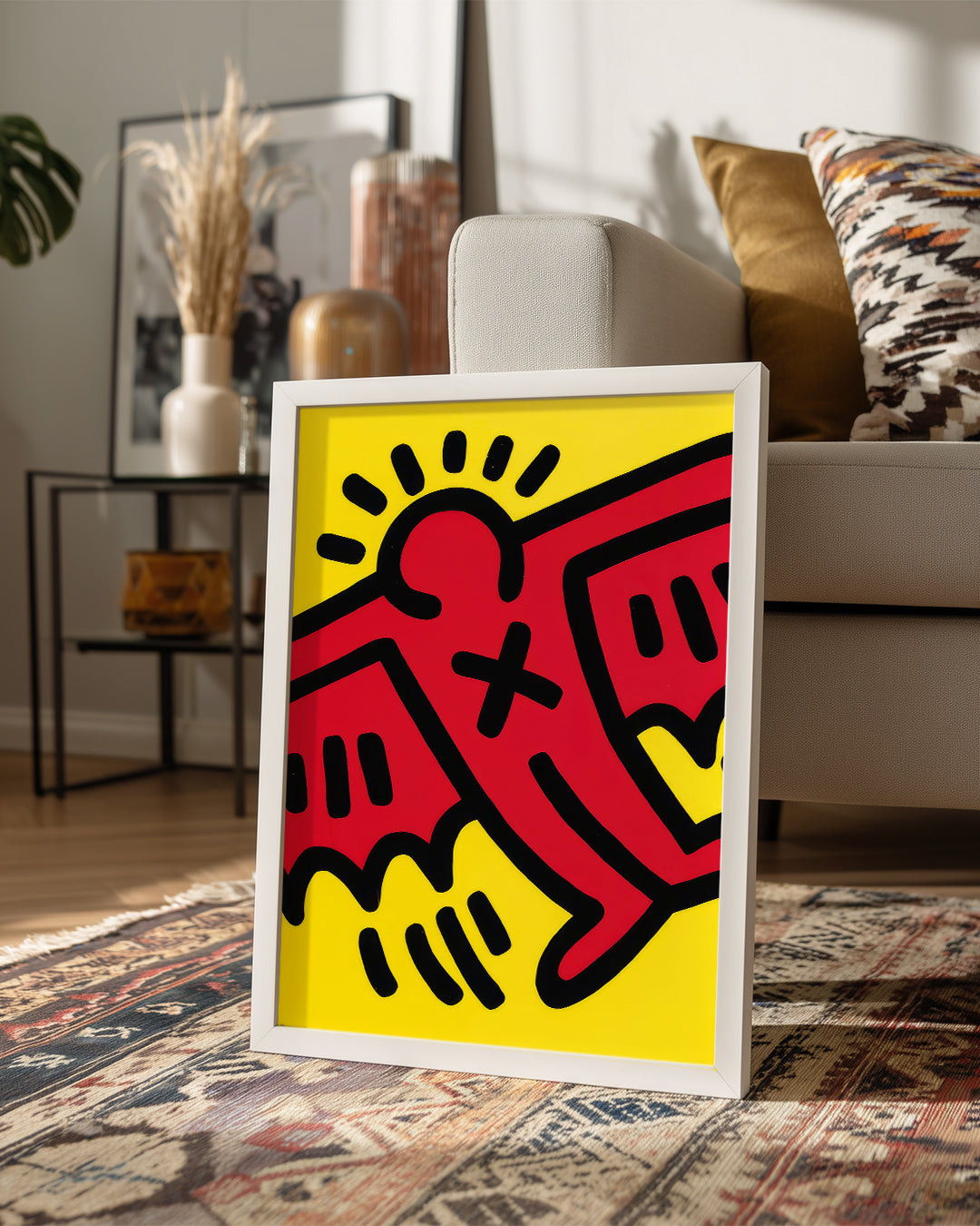 Haring Angel Poster Tablosu