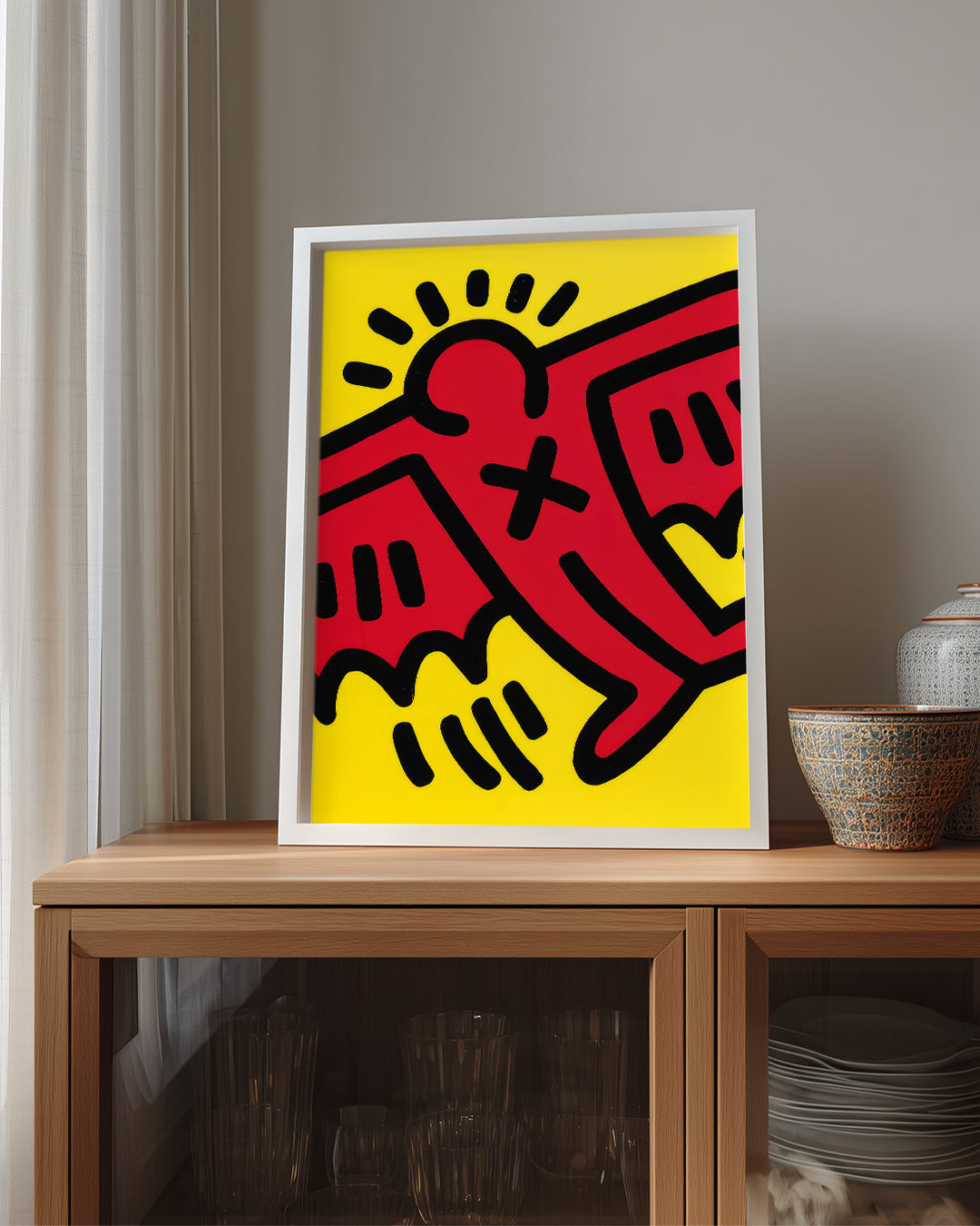 Haring Angel Poster Tablosu