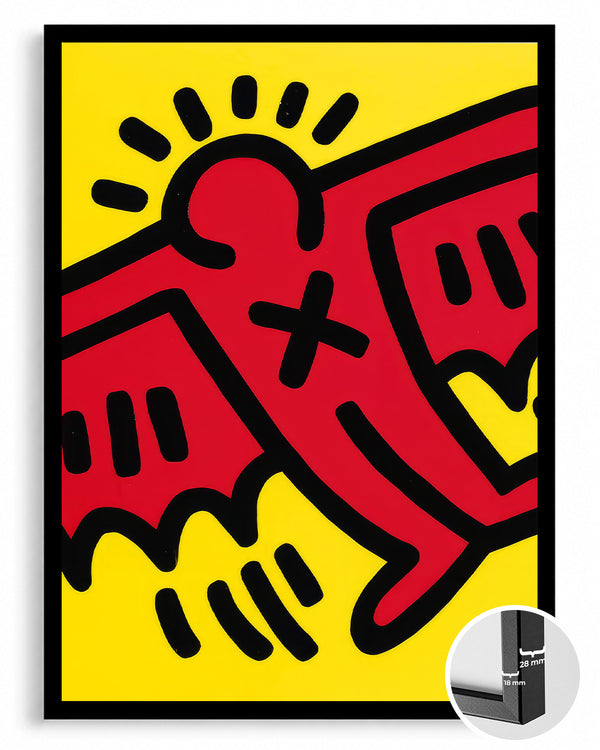 Haring Angel Poster Tablosu