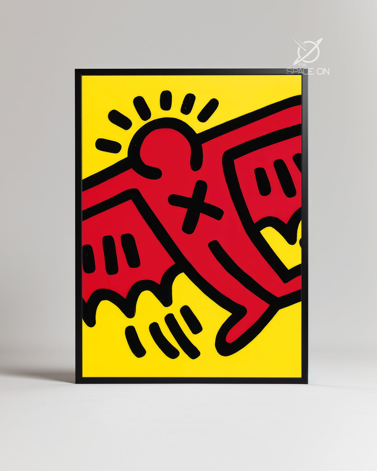 Haring Angel Poster Tablosu