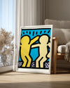 Haring Dance Poster Tablosu