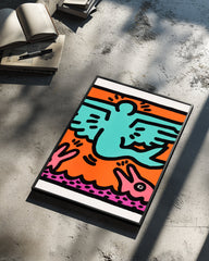 Haring Fly Poster Tablosu