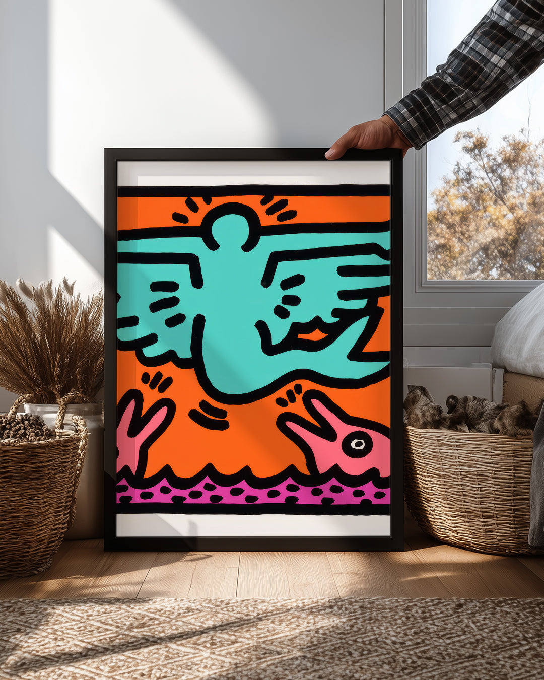 Haring Fly Poster Tablosu