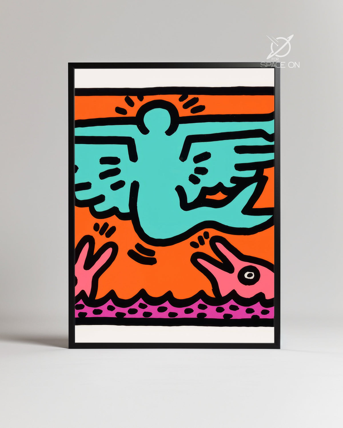 Haring Fly Poster Tablosu