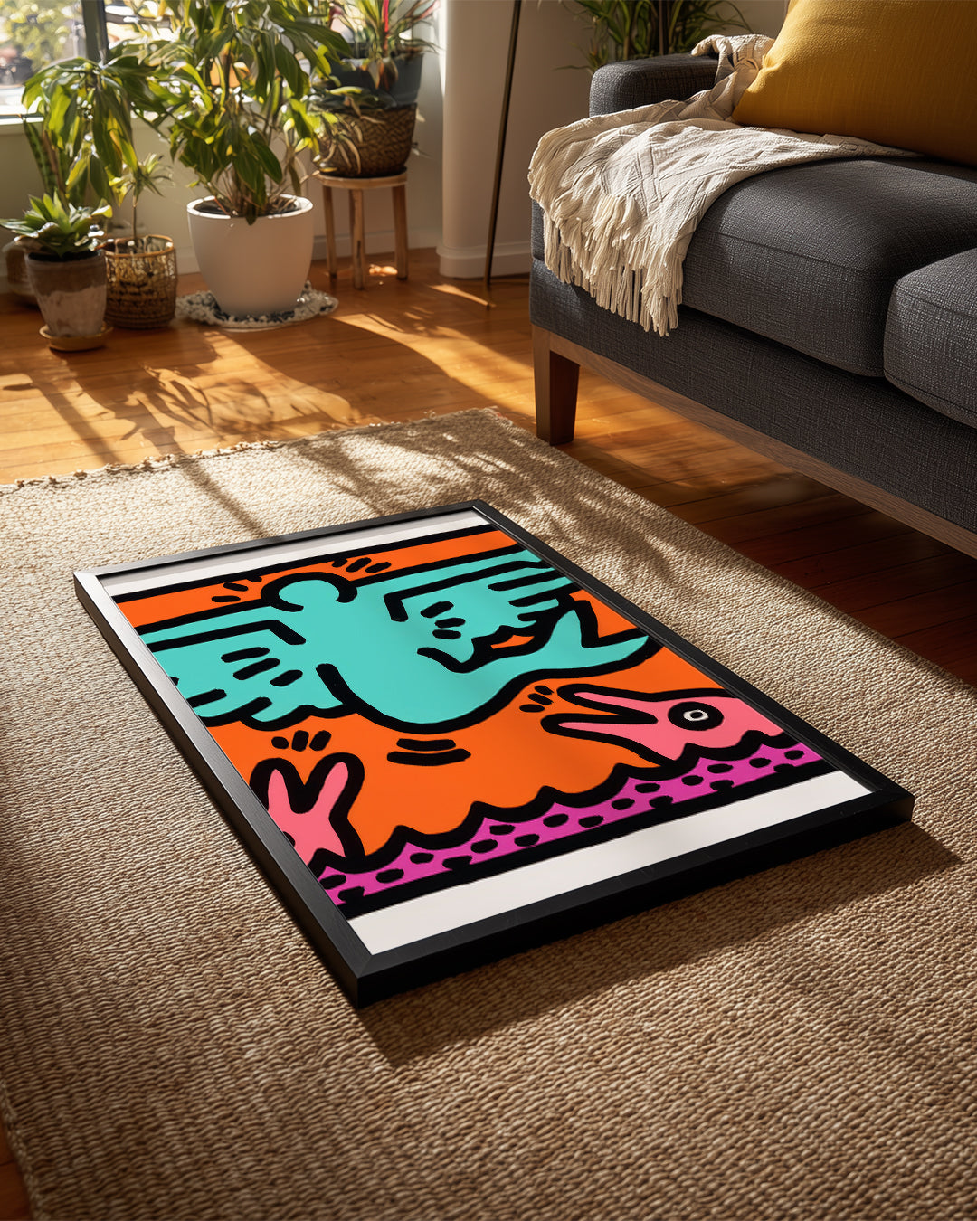 Haring Fly Poster Tablosu