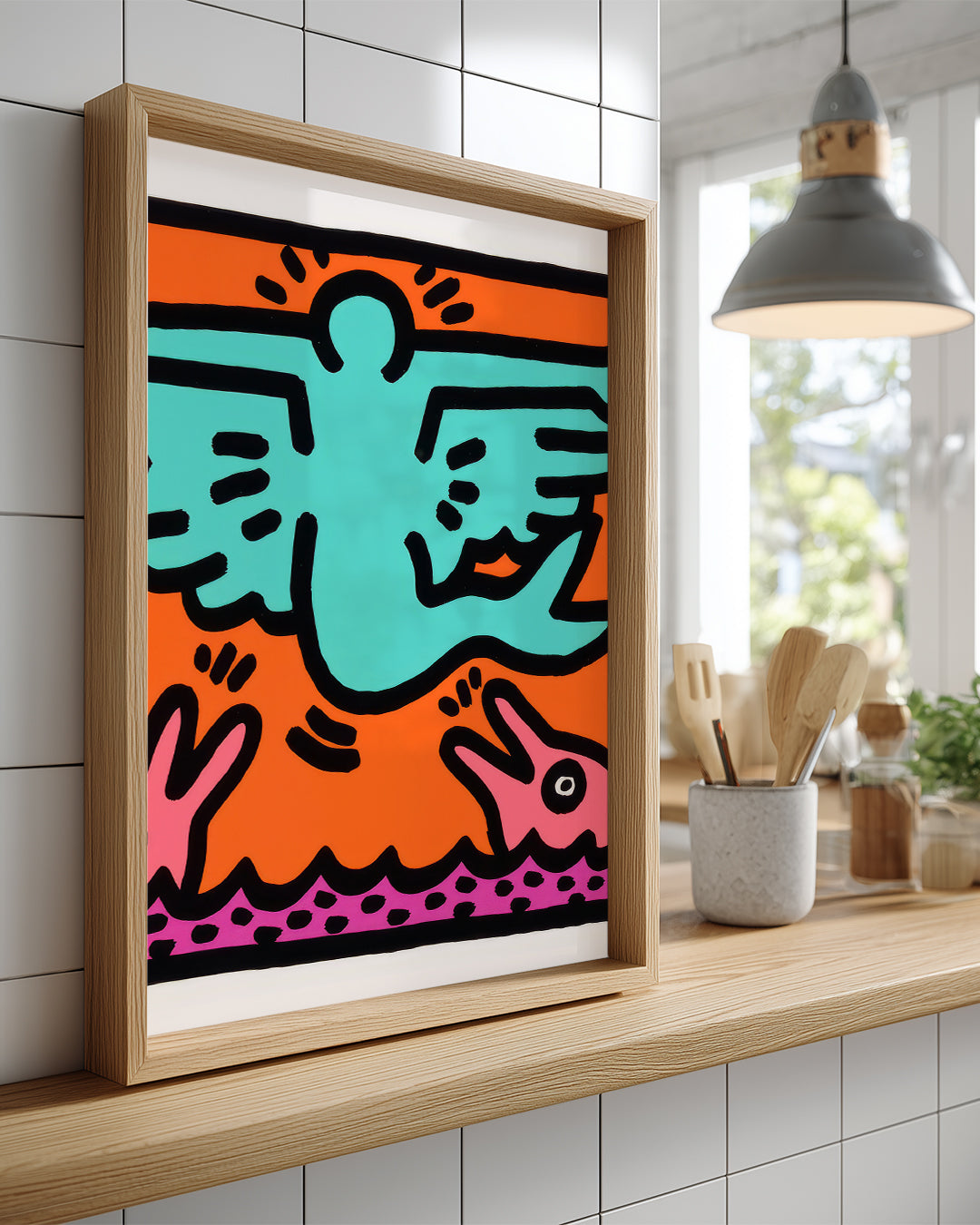 Haring Fly Poster Tablosu