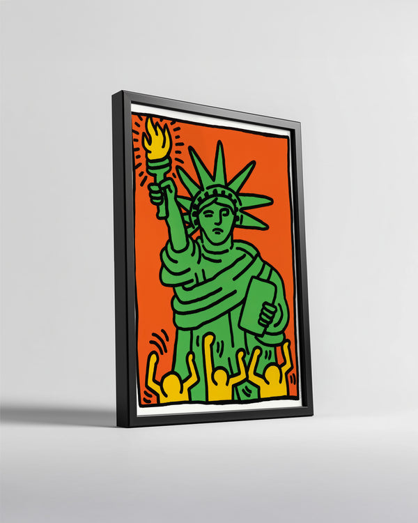 Haring Liberty Poster Tablosu