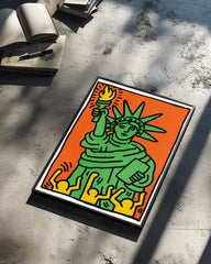 Haring Liberty Poster Tablosu
