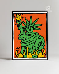 Haring Liberty Poster Tablosu